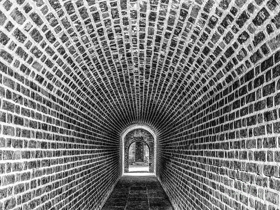 Black And White Tunnel Photograph by Scott Moore