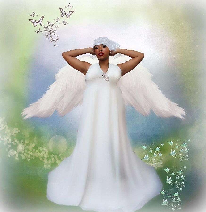 Black Angel Digital Art By Mitzi Winston