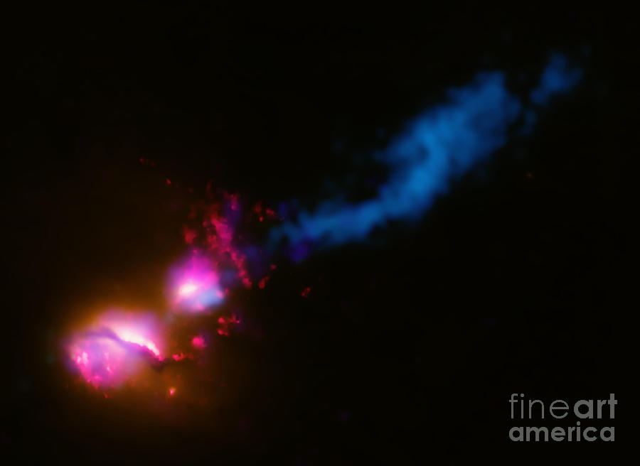 Black Hole Cannabilism Photograph by Nasa