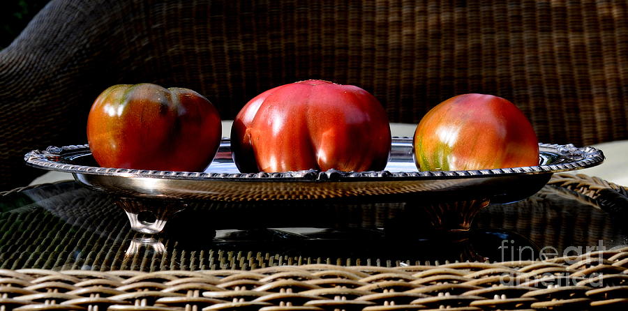Black Krim Heirloom Tomatoes  4 Photograph by Tatyana Searcy