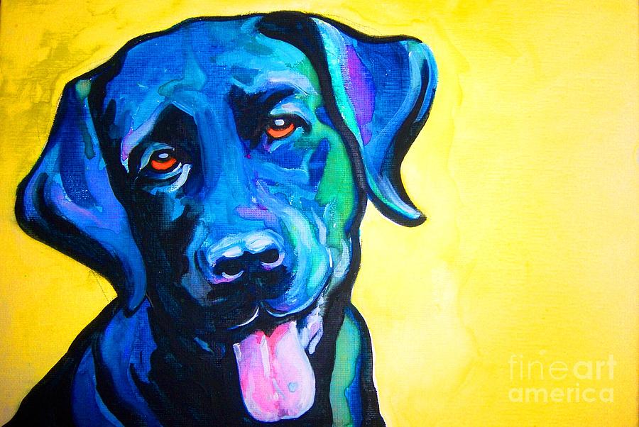 Black Labrador Art Painting by Ken Huber - Pixels