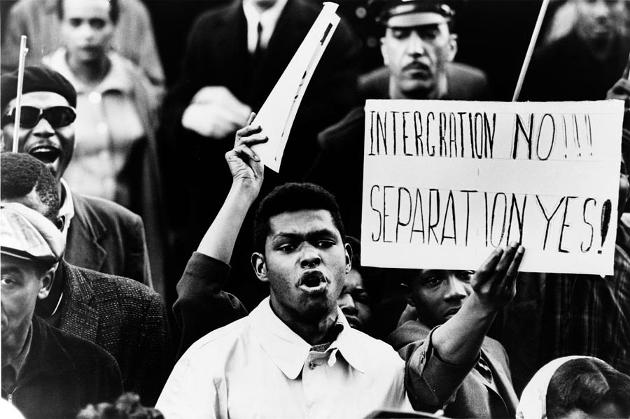 Black Muslim Counter-demonstration Photograph by Everett - Fine Art America