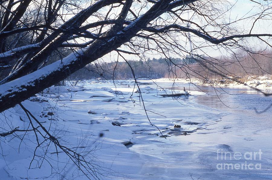 Black River Winter Photograph by Richard Amble