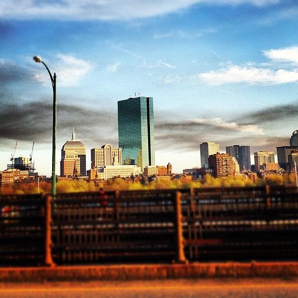 Boston Photograph - Black Smoke Over #boston. Is There A by Kate C