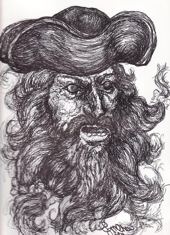 Blackbeard's Revenge Drawing by Authentic Occurrence Fine Art America