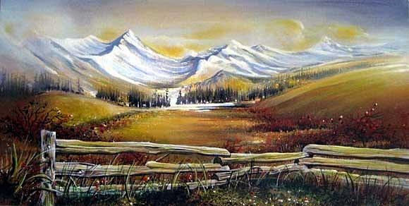 Fall Painting - Blackcomb Whistler  BC by Dumitru Barliga