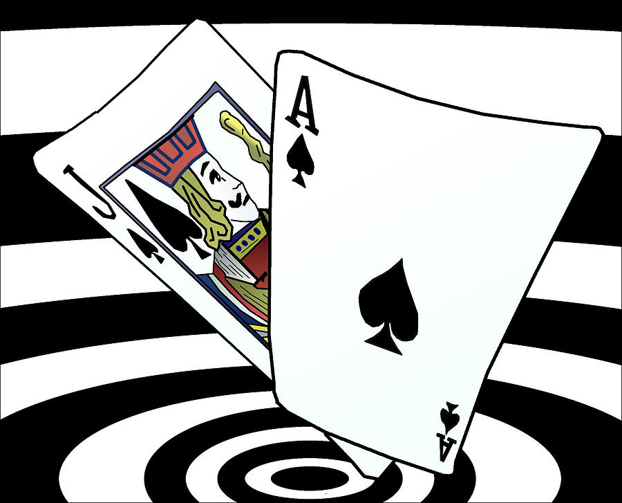 casino black jack cards clip art