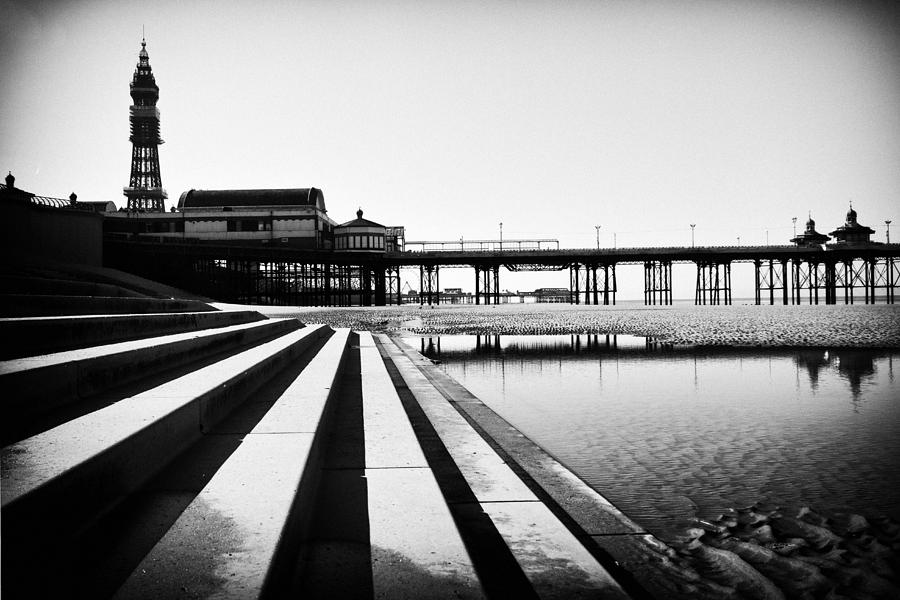 Black And White Photograph - Blackpool by Sandra Pledger