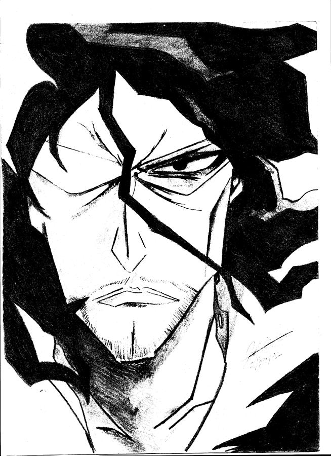 Bleach Zangetsu Drawing by Justin Segner - Fine Art America