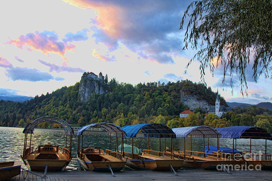 Bled Castle Sunrise Photograph by Crystal Nederman
