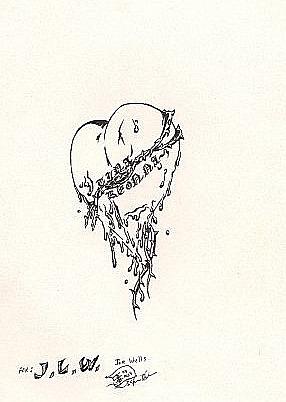 bleeding heart sketch
