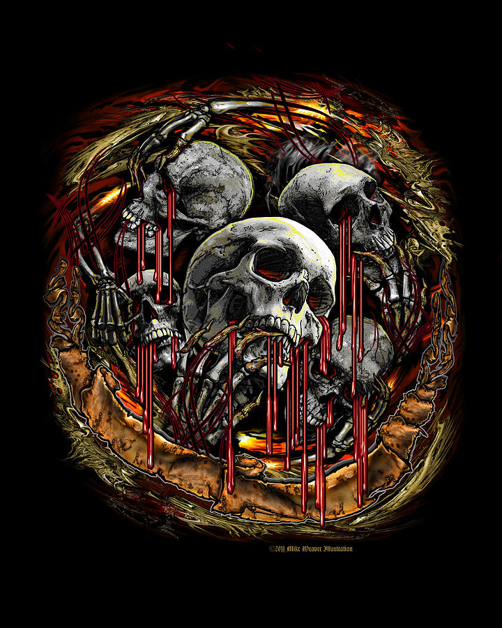 Creepy Skull Head Screaming Scream Blood Bleeding Scary Horror Skeleton  Tattoo Creepy Human Bones SVG PNG JPG Cricut Print Cutting Designs - Etsy