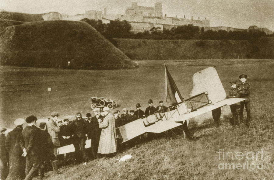 Bleriot Lands In England, 1909 Photograph by Science Source