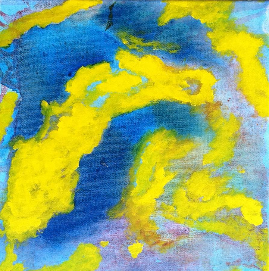 Bliss in Yellow 3 Painting by Bebe Brookman