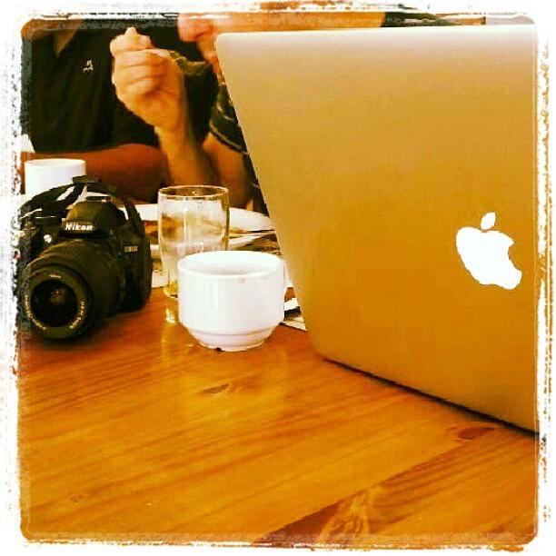 Blogger: Breakfast And Work Photograph by Cristiano Guidetti