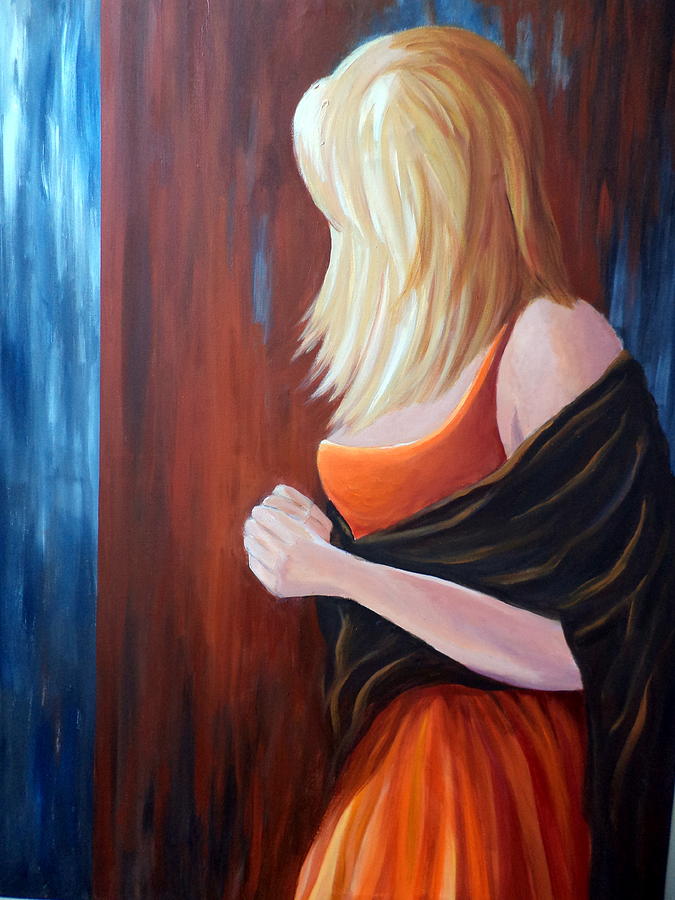 Blond highlights Painting by Rosie Sherman