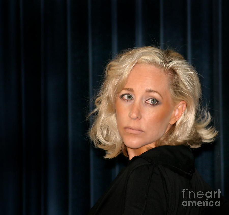 Blond Woman Sad Photograph by Henrik Lehnerer