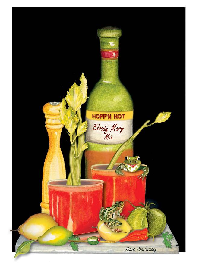 Bloody Mary Painting by Anne Beverley-Stamps