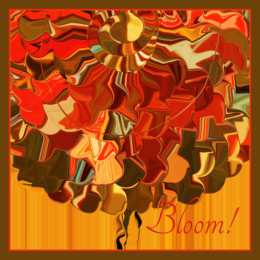 Abstract Digital Art - Bloom by Bonnie Bruno
