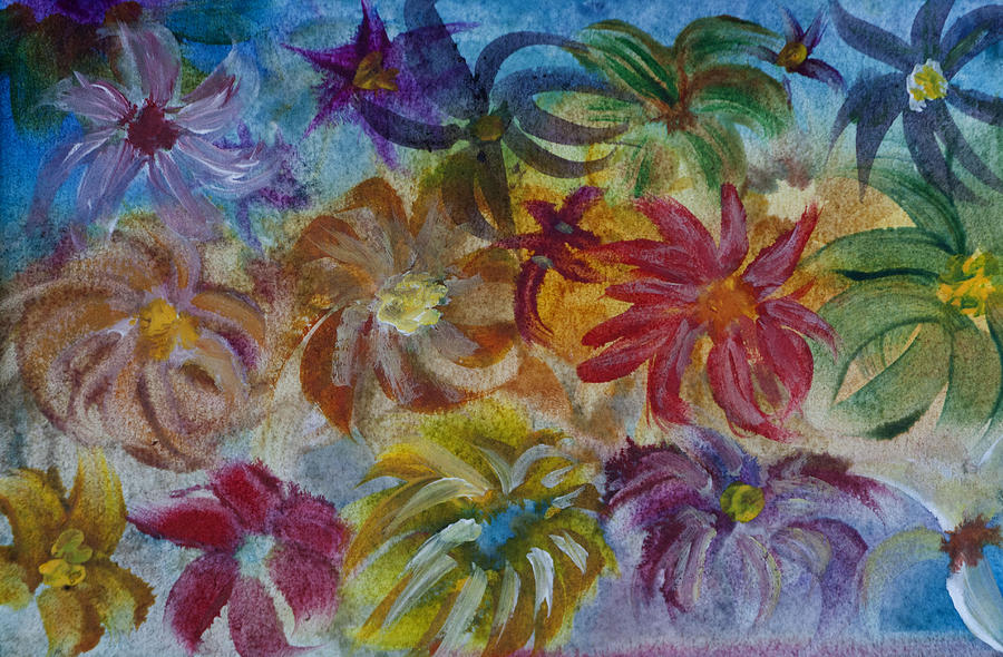 Blossoms Painting by Donna Walsh