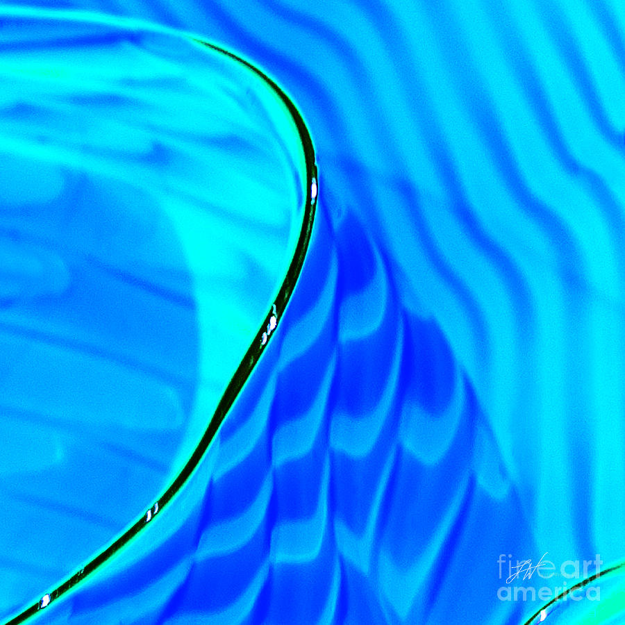 Art Glass Photograph - Blue and Green by Artist and Photographer Laura Wrede