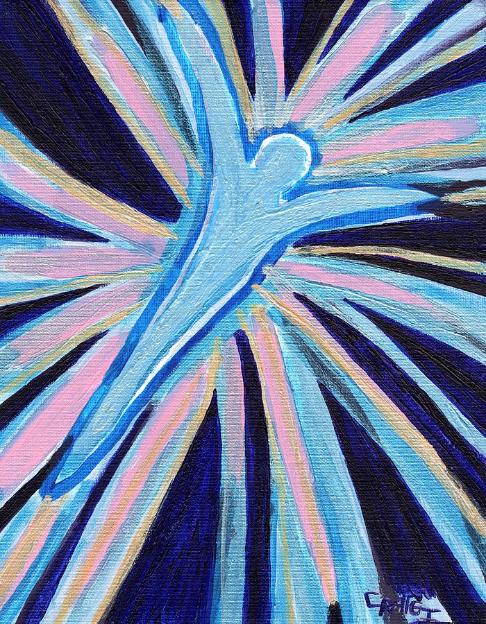Angel Painting - Blue Angel by Craig Imig