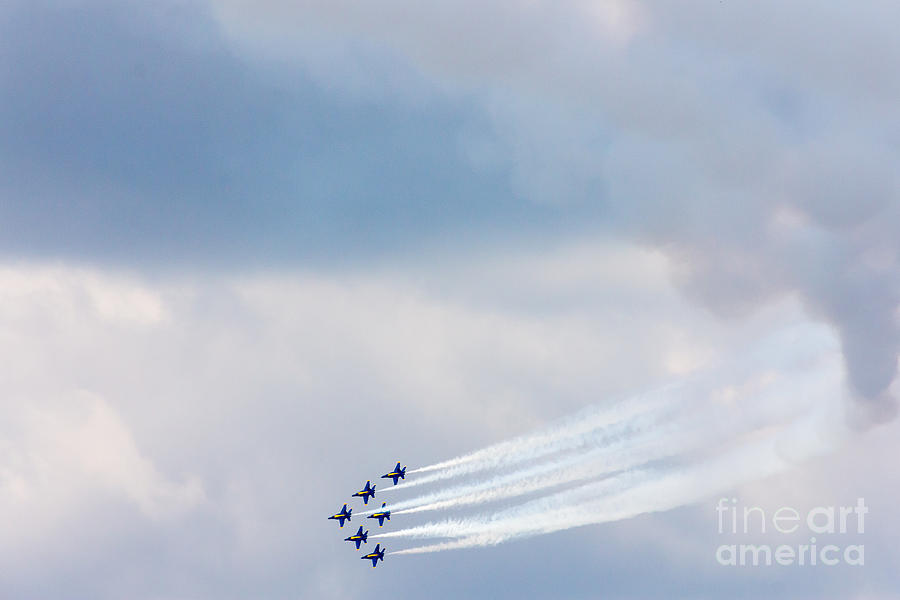 Blue Angel Trail Photograph by Susan Cole Kelly