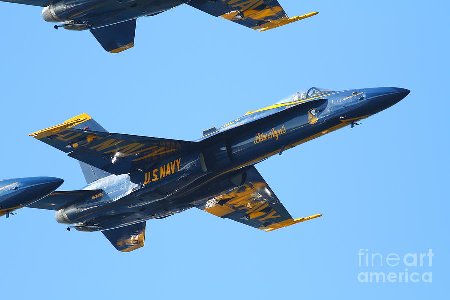 Blue Angels F18 Supersonic Jets 7D8132 Photograph by Wingsdomain Art and Photography