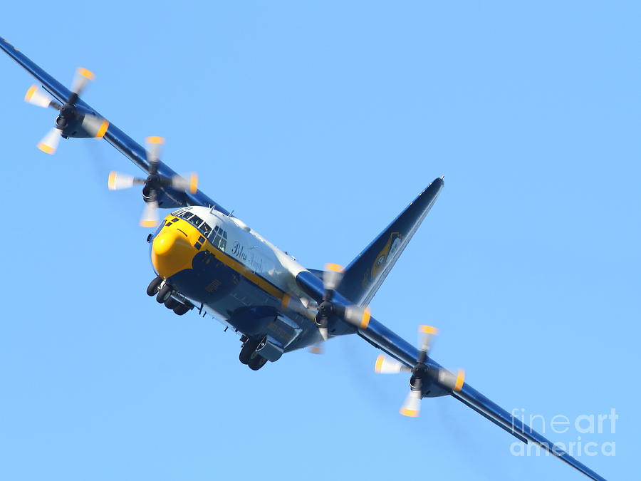 Blue Angels Fat Albert C130T Hercules . 7D7912 Photograph by Wingsdomain Art and Photography