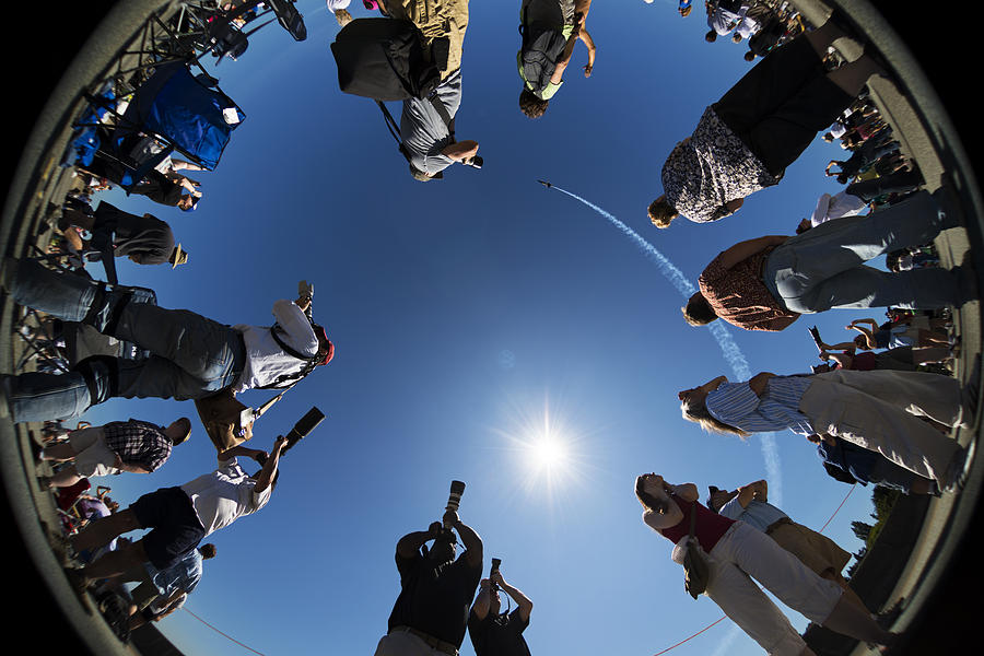Blue Angels Flying Over Photograph by Yoshiki Nakamura
