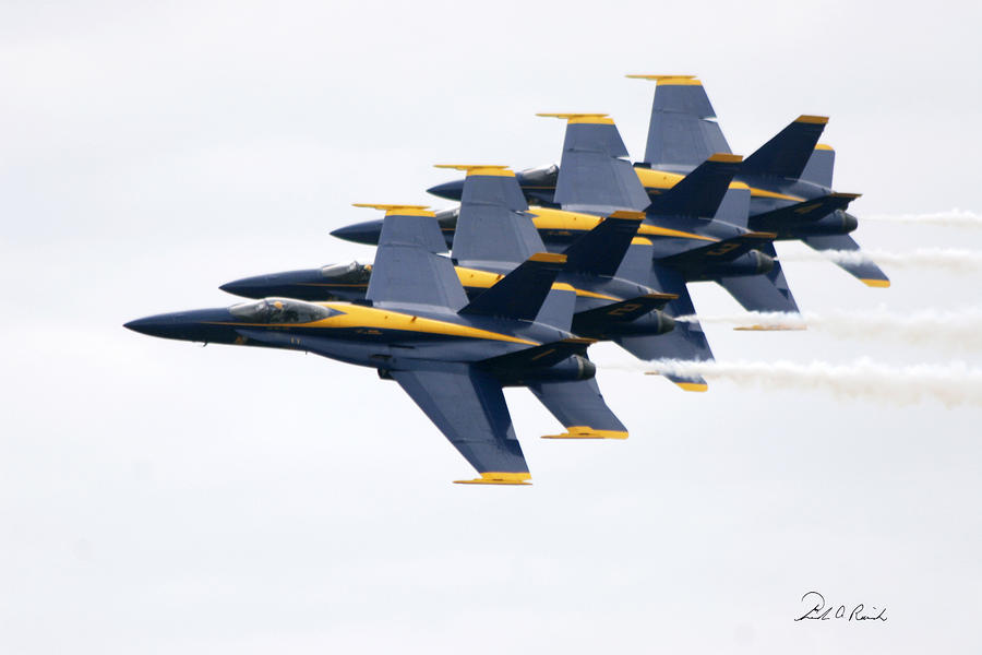 Blue Angels  Photograph by Frederic A Reinecke