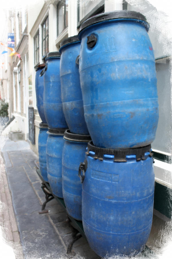 Blue Barrels Oil Photograph by Lauren Serene