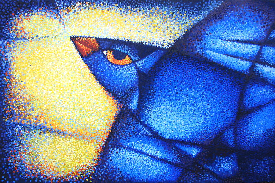 Abstract Painting - Blue Bird by Alena Nikifarava