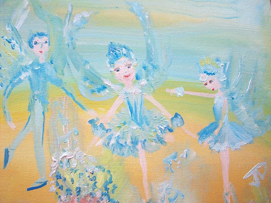 Blue bird Ballet Painting by Judith Desrosiers