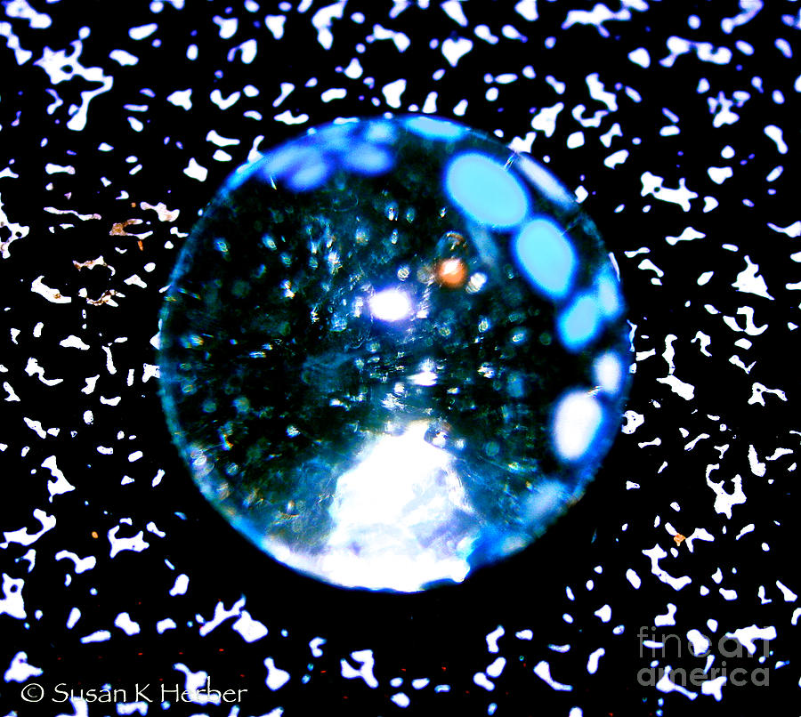 Blue Bubble Photograph by Susan Herber