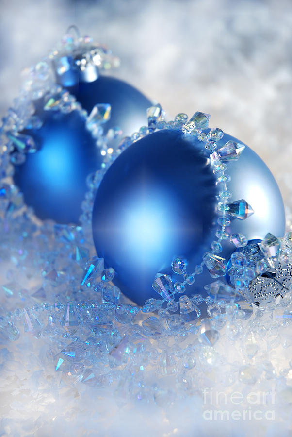 Christmas Photograph - Blue Christmas by HD Connelly