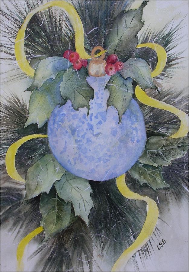 Blue Christmas Painting by Pamela Lee