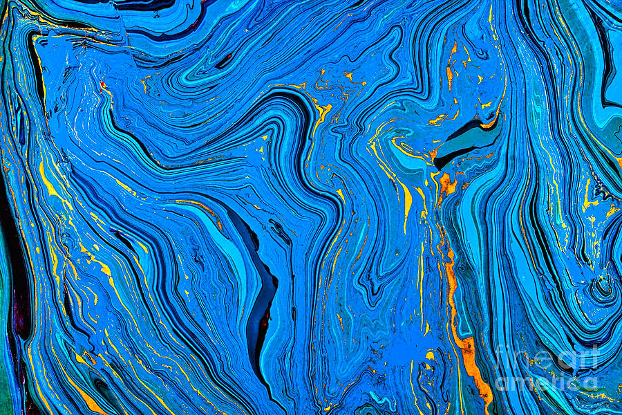 Blue contour background Photograph by Simon Bratt