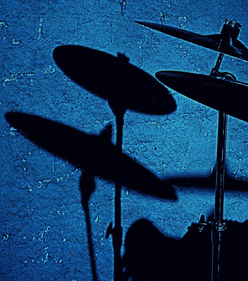 Music Photograph - Blue Cymbalism  by Chris Berry