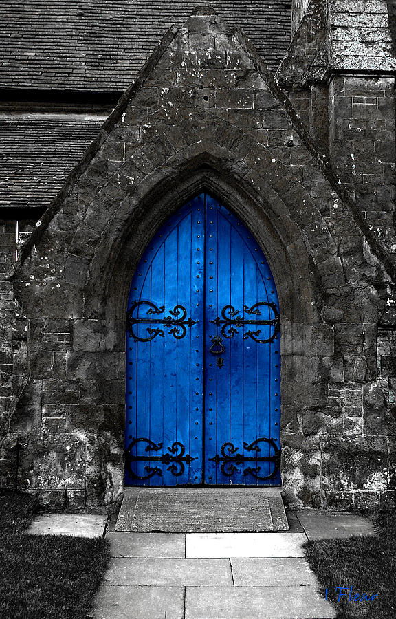 Blue Photograph - Blue Door by Ian Flear