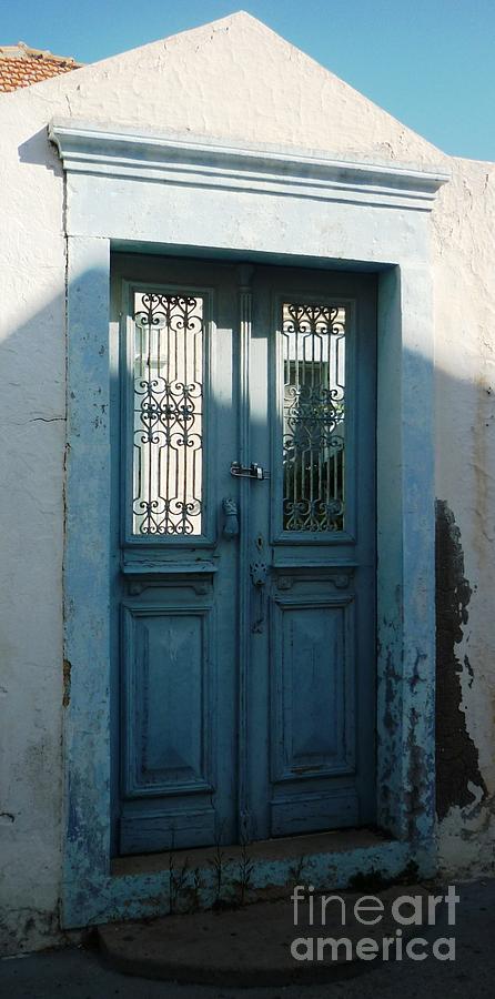 Blue Door of Greece Photograph by Therese Alcorn