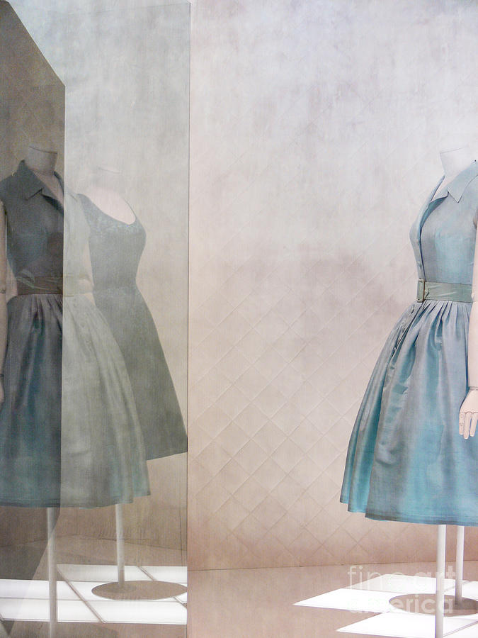 Vintage Digital Art - Blue dress by Martine Roch