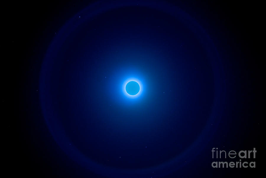 Blue Eclipse Photograph by Mark Dodd