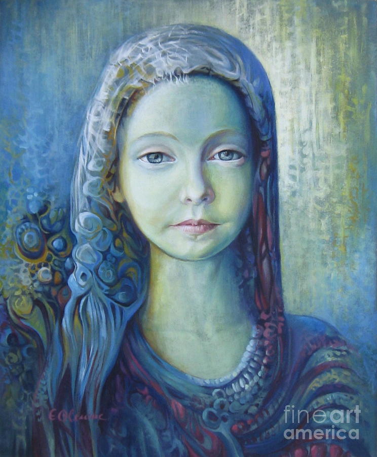 Blue Painting by Elena Oleniuc