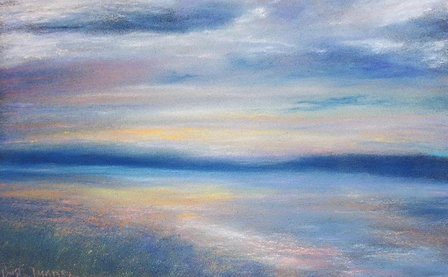 Blue Evening Pastel by Jackie Bush-Turner