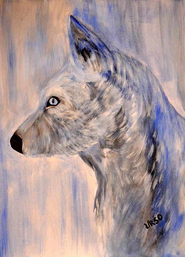 Blue Eyes Painting by Maria Urso