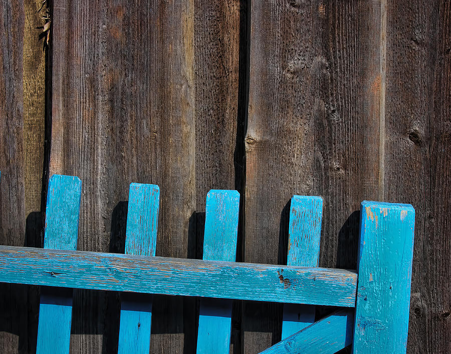 Blue Fence Photograph by Ray Kent