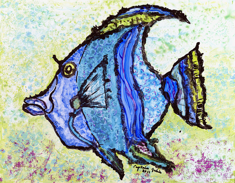 Blue Fish Painting
