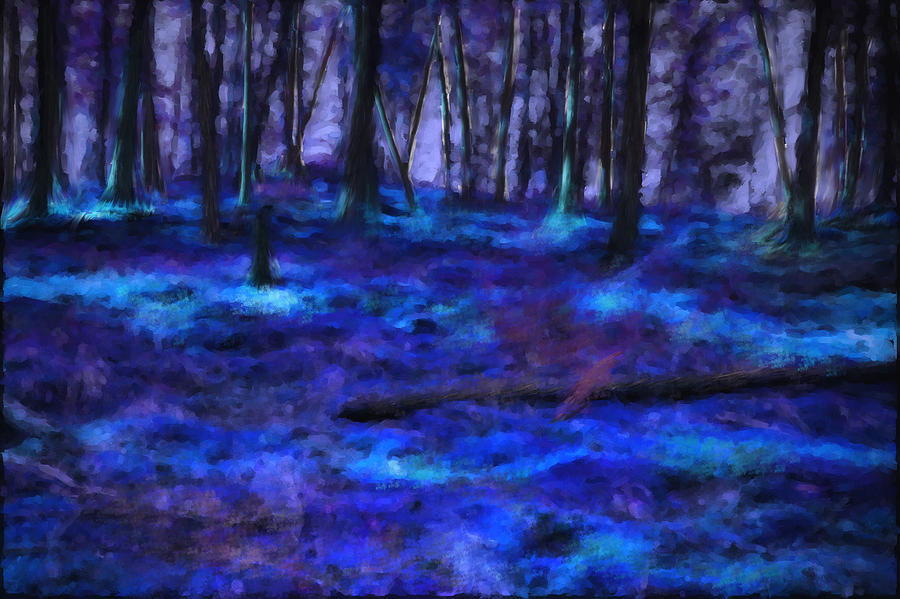 Blue Forest Digital Art by Diane Dugas - Pixels