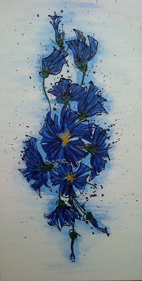 Blue Painting by Galina Tkacheva